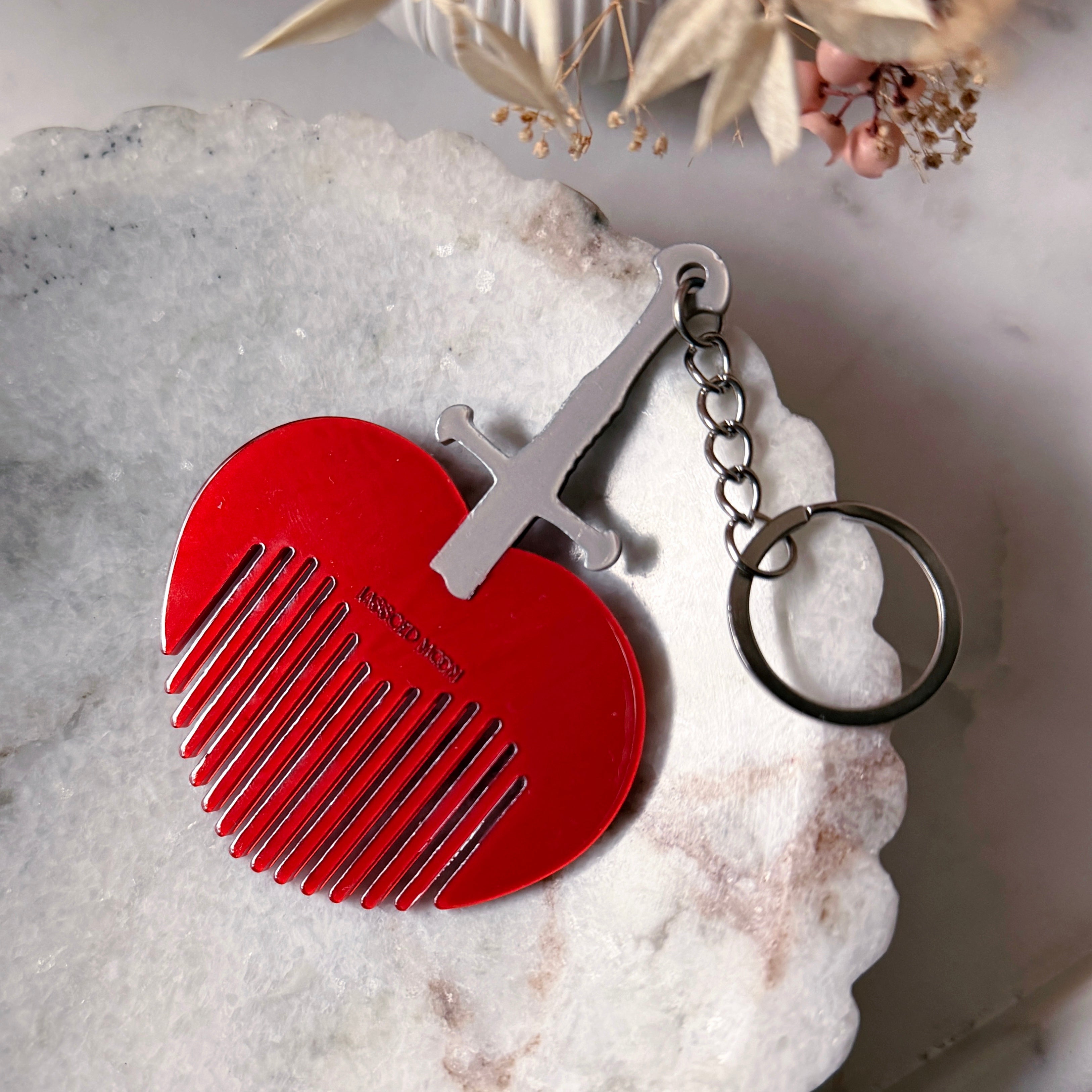 Heartbreaker Keychain Hair Comb – Lassoed Moon