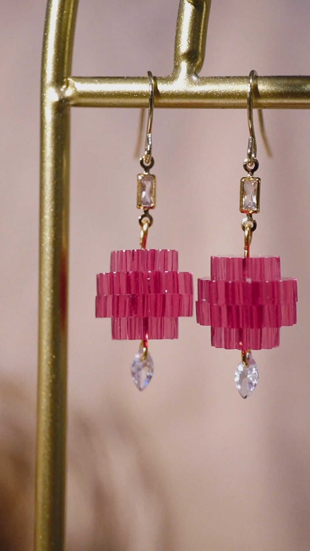 Teeny Tiny Crystal Chandelearrings
