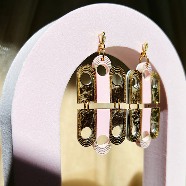 Triple Arch Deco Earrings