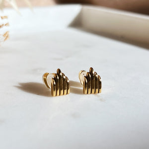 Gold Art Deco Architecture Studs