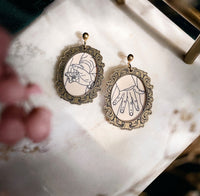 Portrait of a Hand Flex Earrings