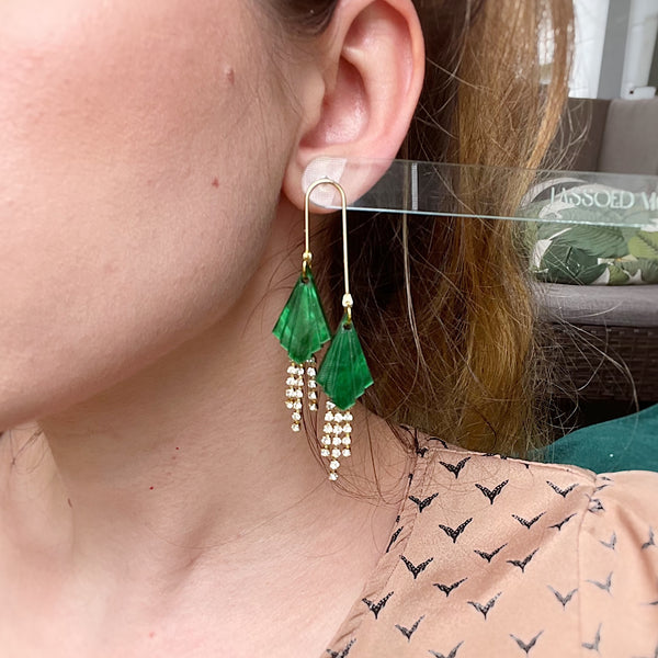 Athena | Absinthe Earrings