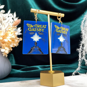 The Great Gatsby Book Cover Earrings