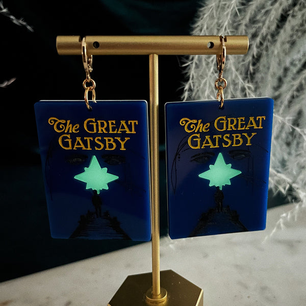 The Great Gatsby Book Cover Earrings