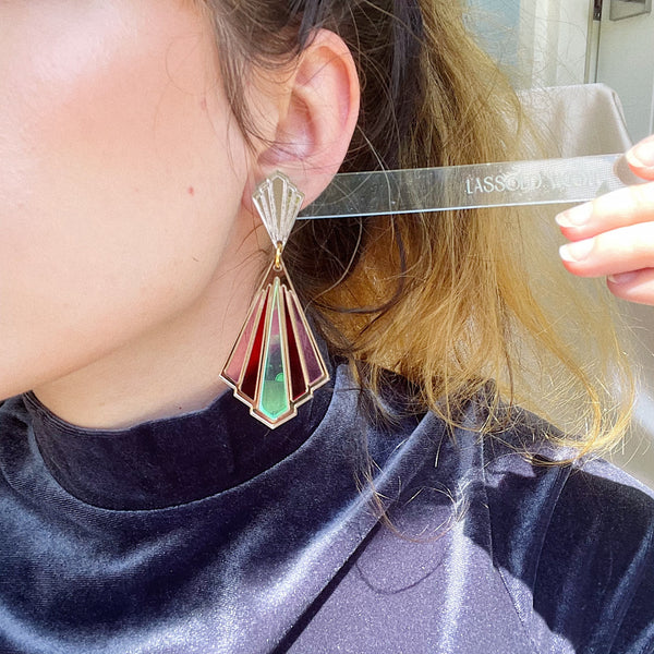 Athena | Stained Glass Earrings