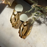 Art Deco Lamp Lady Earrings