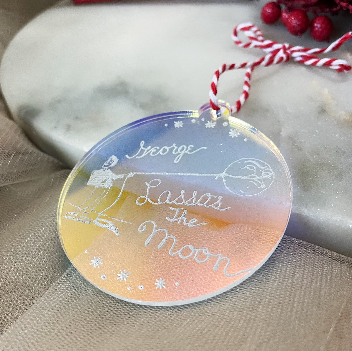 George Lassos The Moon Ornament – Lassoed Moon